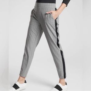 Athleta Petite Brooklyn Ankle Pants in Black and White Plaid
